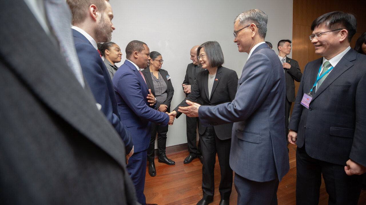 蔡總統出訪／總統會友邦聯合國常代 盼續支持台灣國際參與