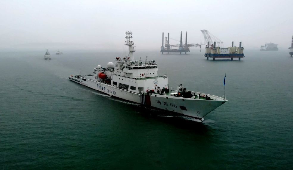 中國海巡06輪編隊台海巡航第2天 未攔檢船隻