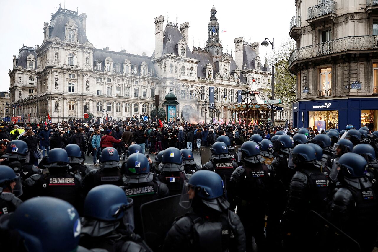 法國工會6月6日集會 抗議馬克宏及其退休金法