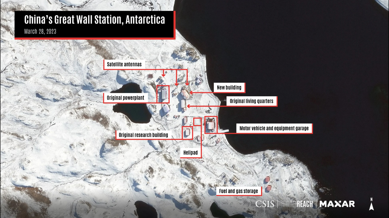 衛星畫面顯示 中國加大南極建站行動