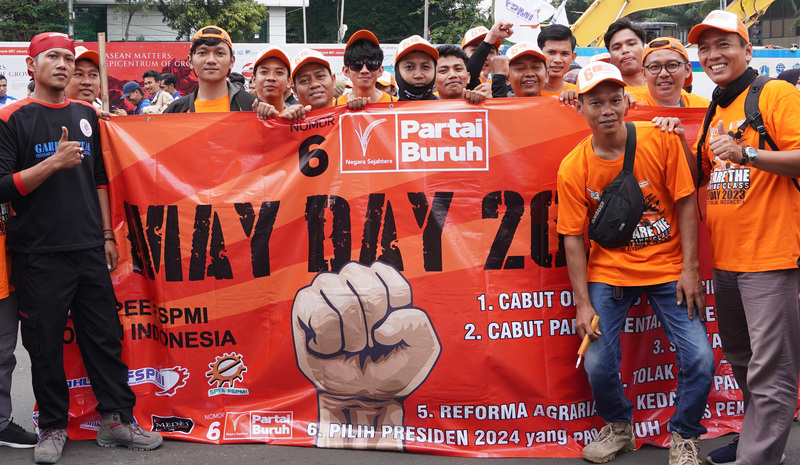 印尼工會勞動節遊行 5萬人上街捍衛勞權