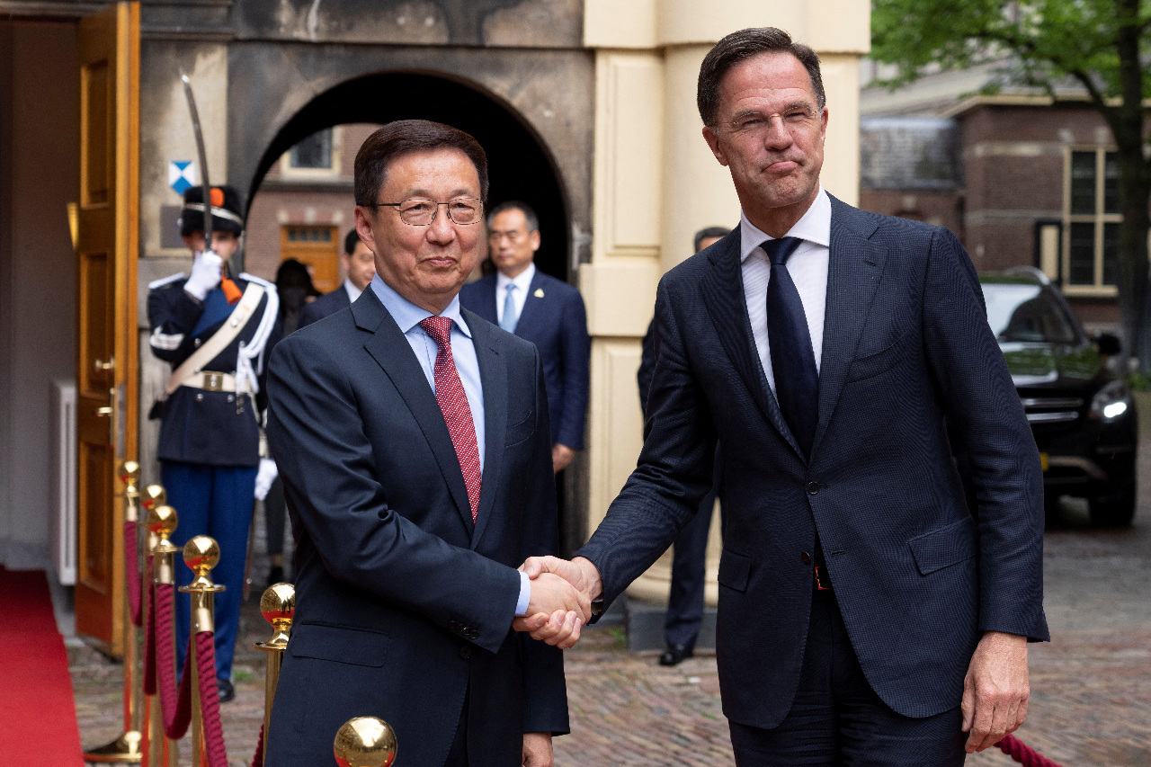 中國副主席韓正訪荷蘭 艾司摩爾禁令成焦點
