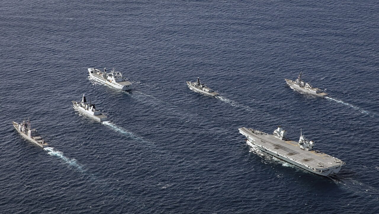 英航艦打擊群2025重返太平洋 攜手日本捍衛印太