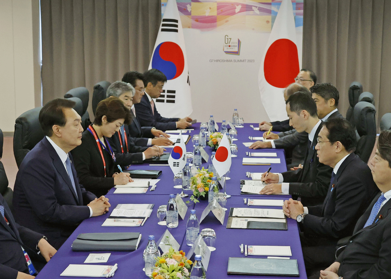 日韓領袖訪廣島和平公園 今年來第3度會談
