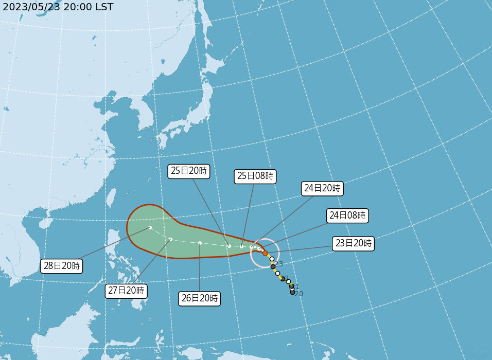 瑪娃轉強颱 會否影響台灣28日北轉角度是關鍵