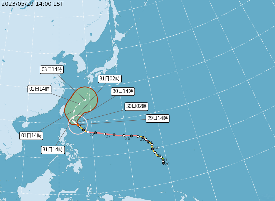 近4年無颱風登陸台灣 瑪娃颱風陸警機率低