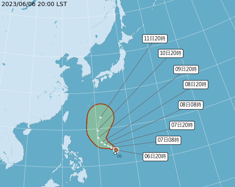 颱風谷超今晚生成  對台無直接影響