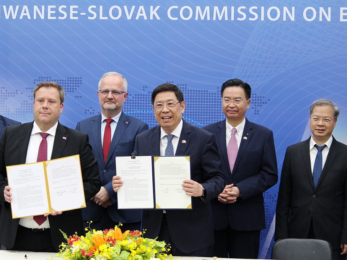 強化合作關係 台灣斯洛伐克簽多項備忘錄