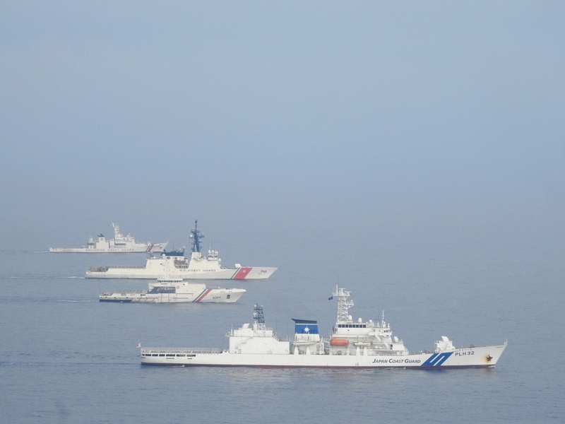 美日菲海巡首次演習南海登場 強化聯合行動力