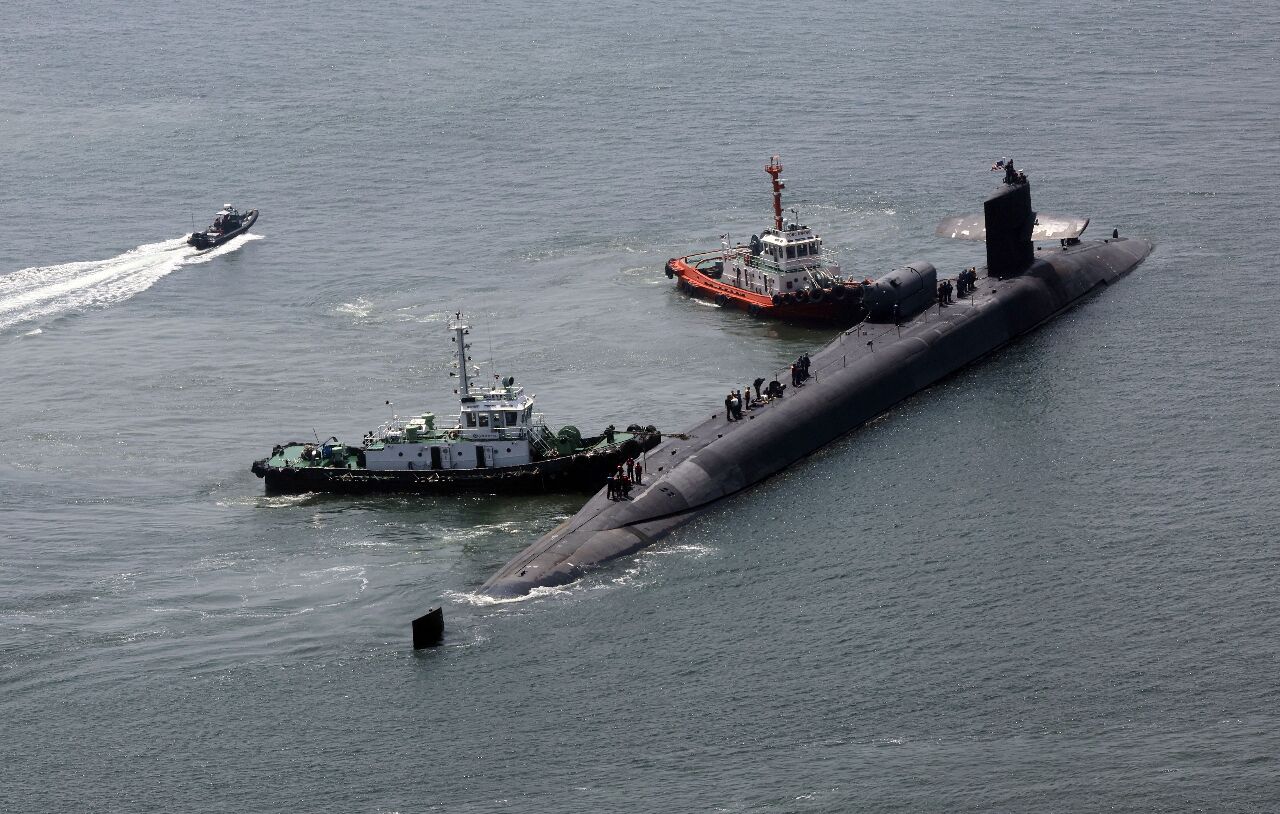 6年來首見 美核動力潛艦抵南韓釜山
