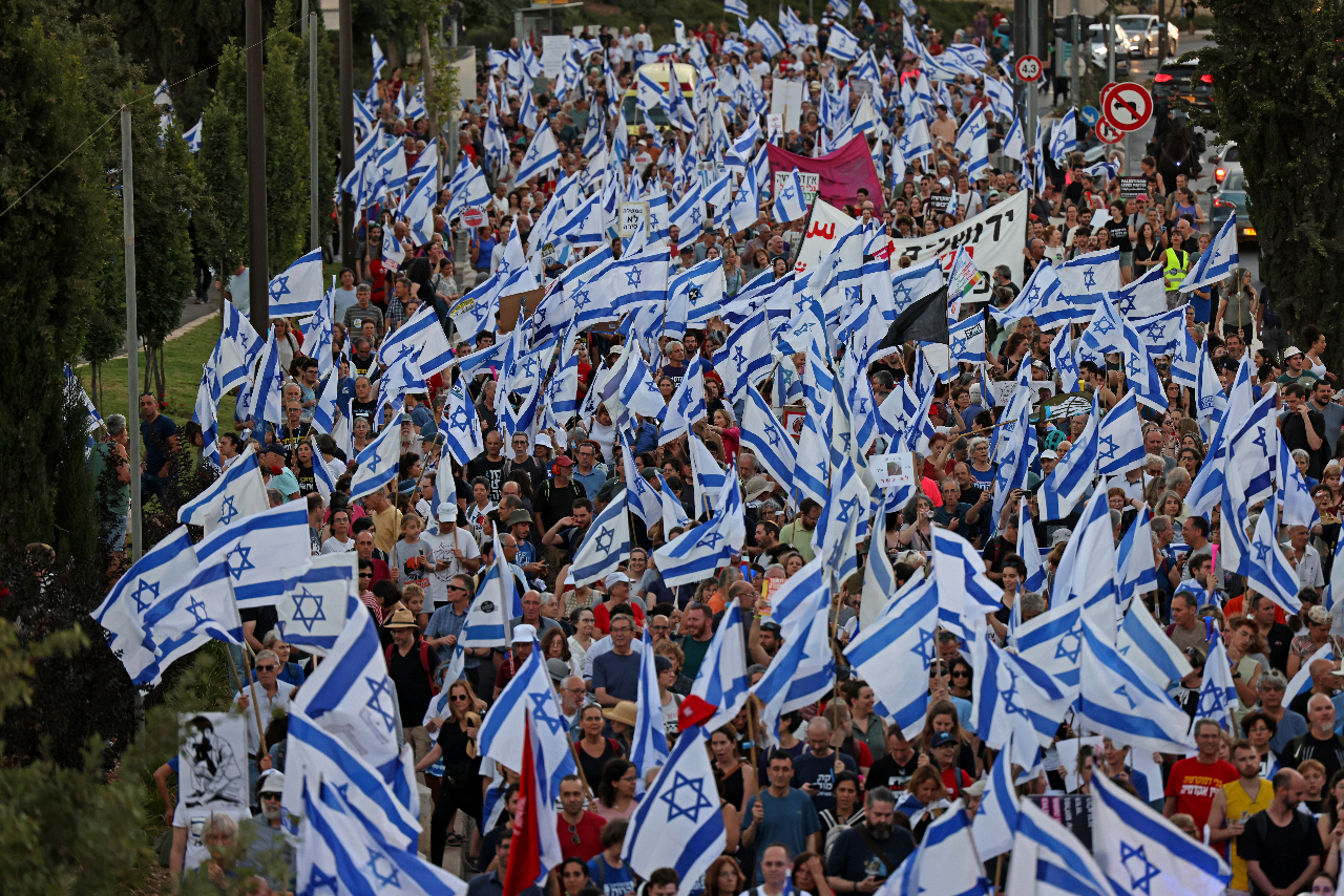 拜登敦促以色列 推遲造成分裂的司法改革