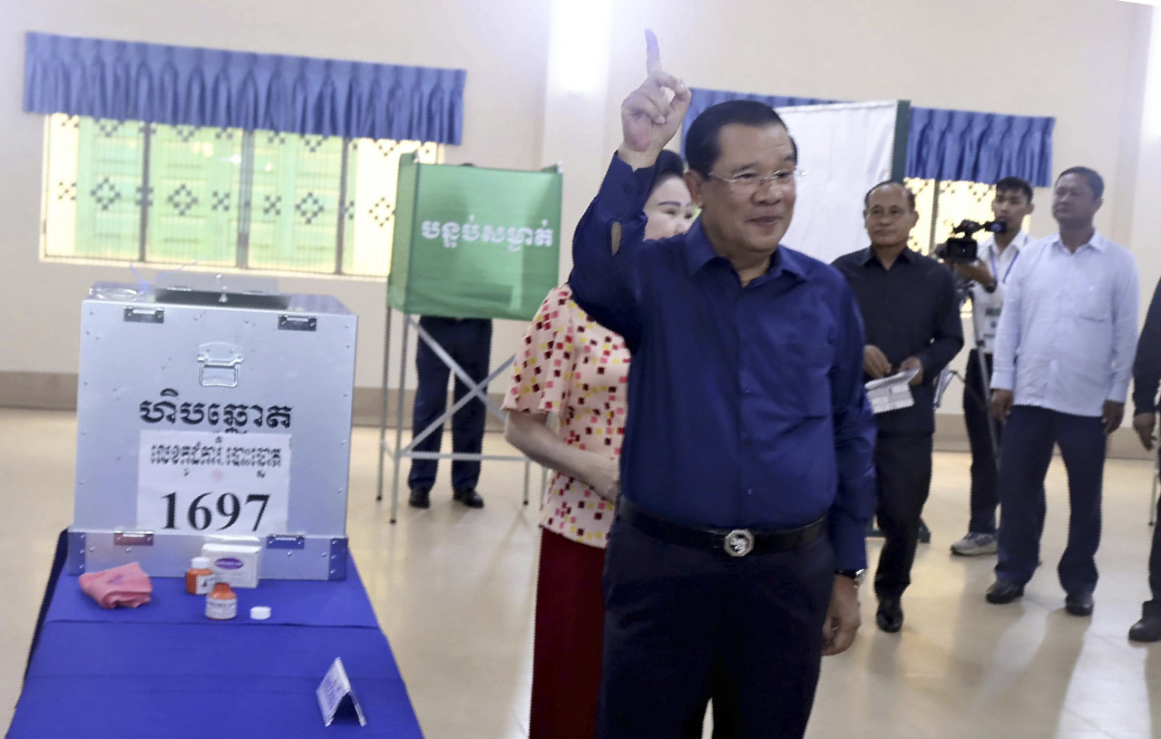 柬埔寨大選 執政黨：取得壓倒性勝利