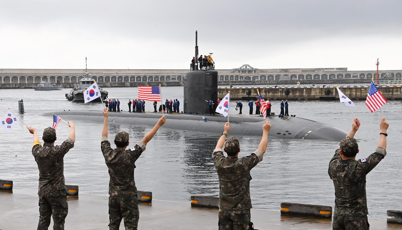 不受北韓威脅 第2艘美國核潛艇抵南韓