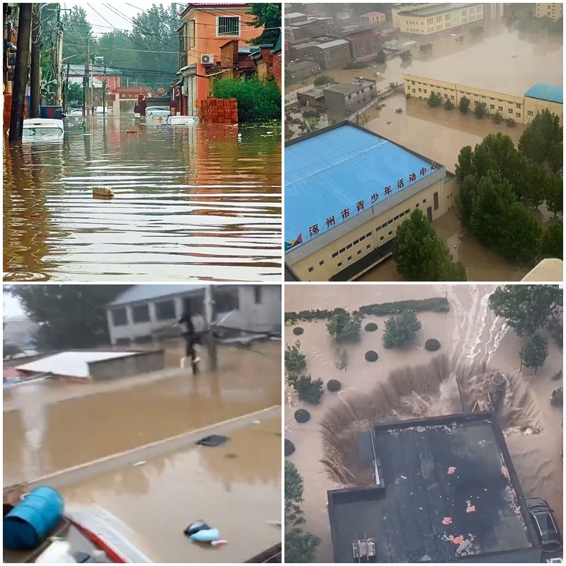 河北涿州洪災嚴峻 救援隊得有邀請函才准進