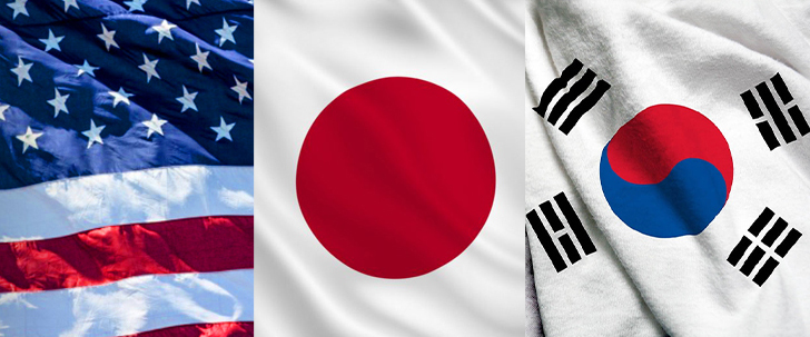 美日韓矢言戰略合作 強化全球安全與經濟