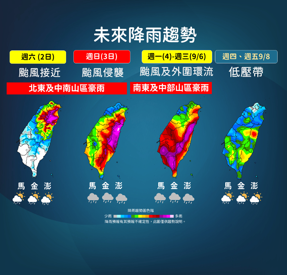中度颱風海葵逼近   氣象局20：30發海警