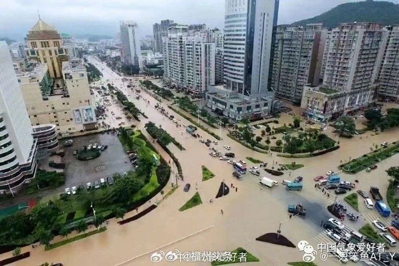 海葵颱風尾重創福州 官方禁止民眾直播災情