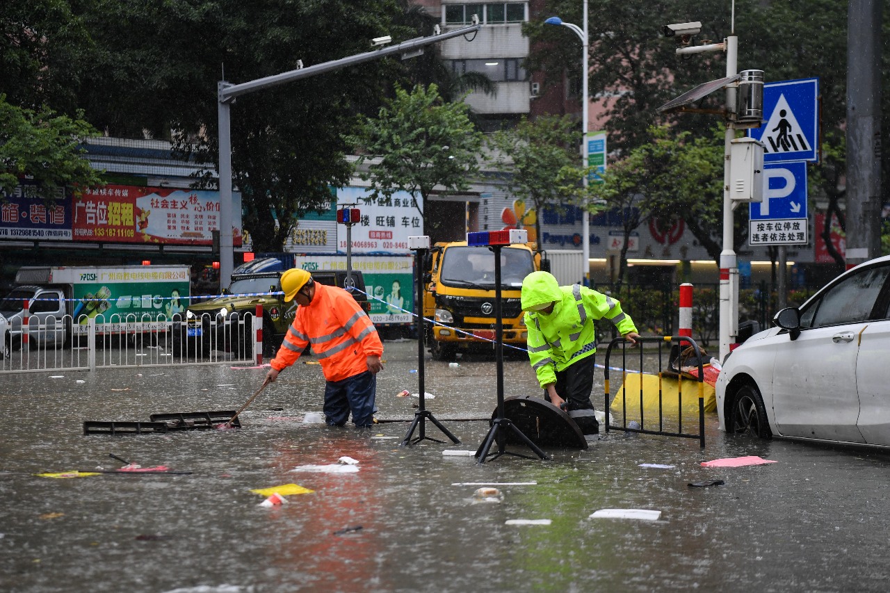海葵豪雨持續發威 中國南部連7天泡水
