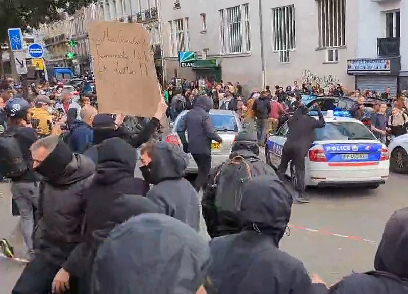 法國反警察暴力示威釀衝突 內政部長譴責
