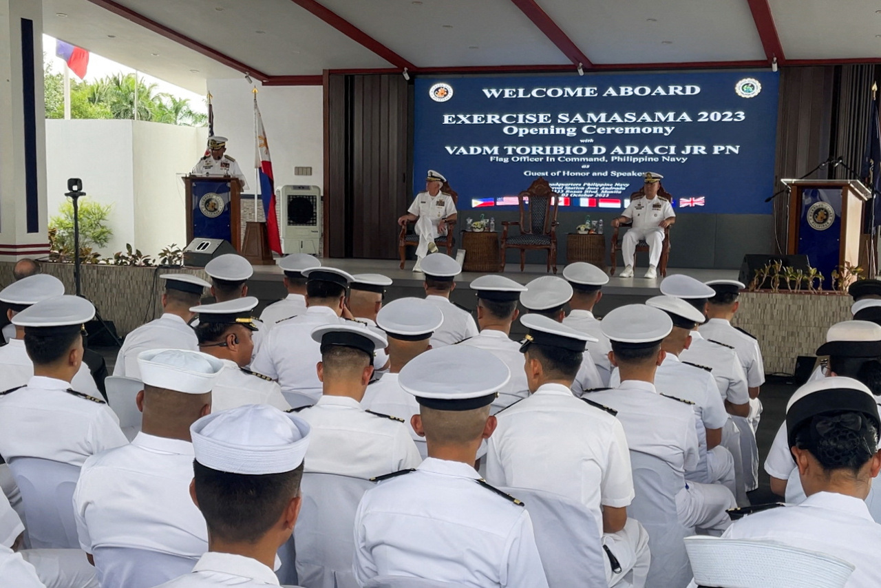 亞太緊張局勢之際 菲律賓與盟國展開聯合海軍演習
