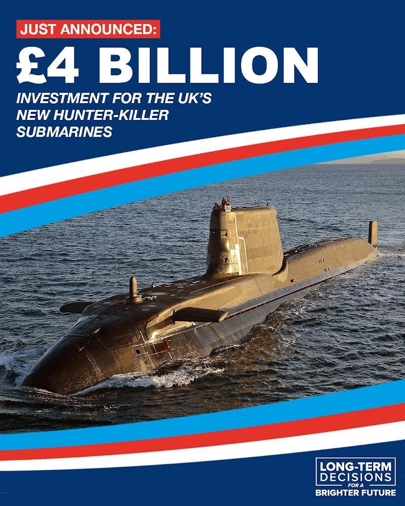 英國簽40億英鎊合約 推進AUKUS核動力潛艦計畫