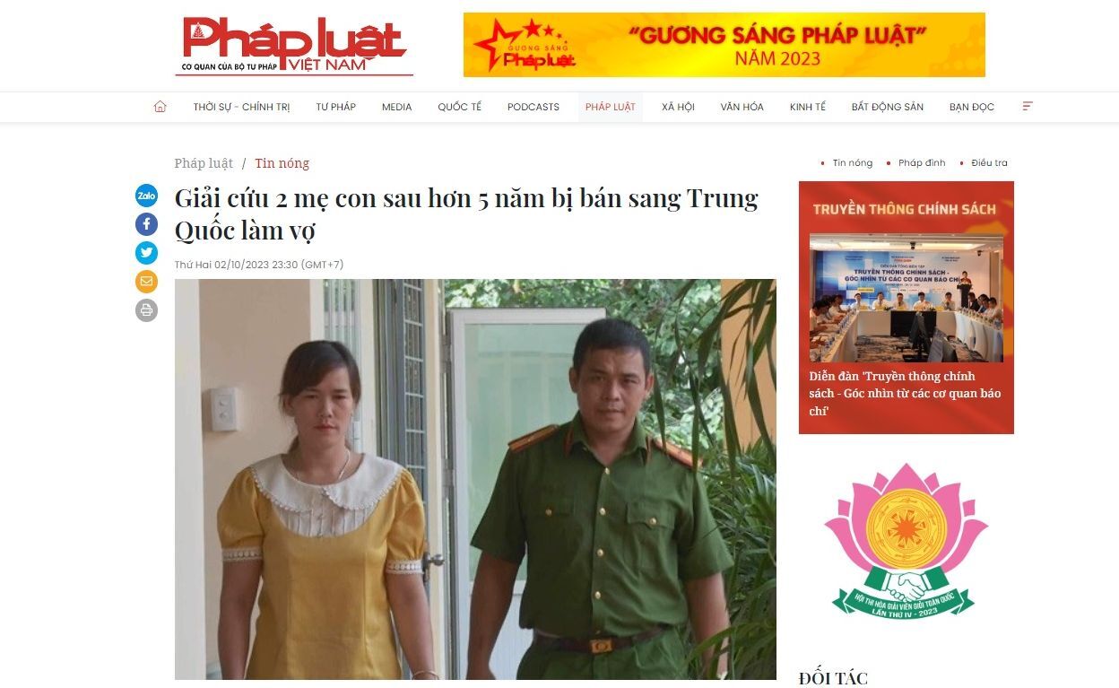 中國性別失衡光棍多 越南人妻被拐賣當新娘