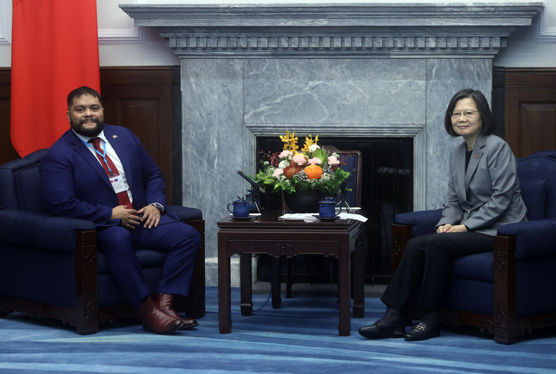 諾魯總統昆洛斯：中華民國台灣是推廣和平穩定的推手