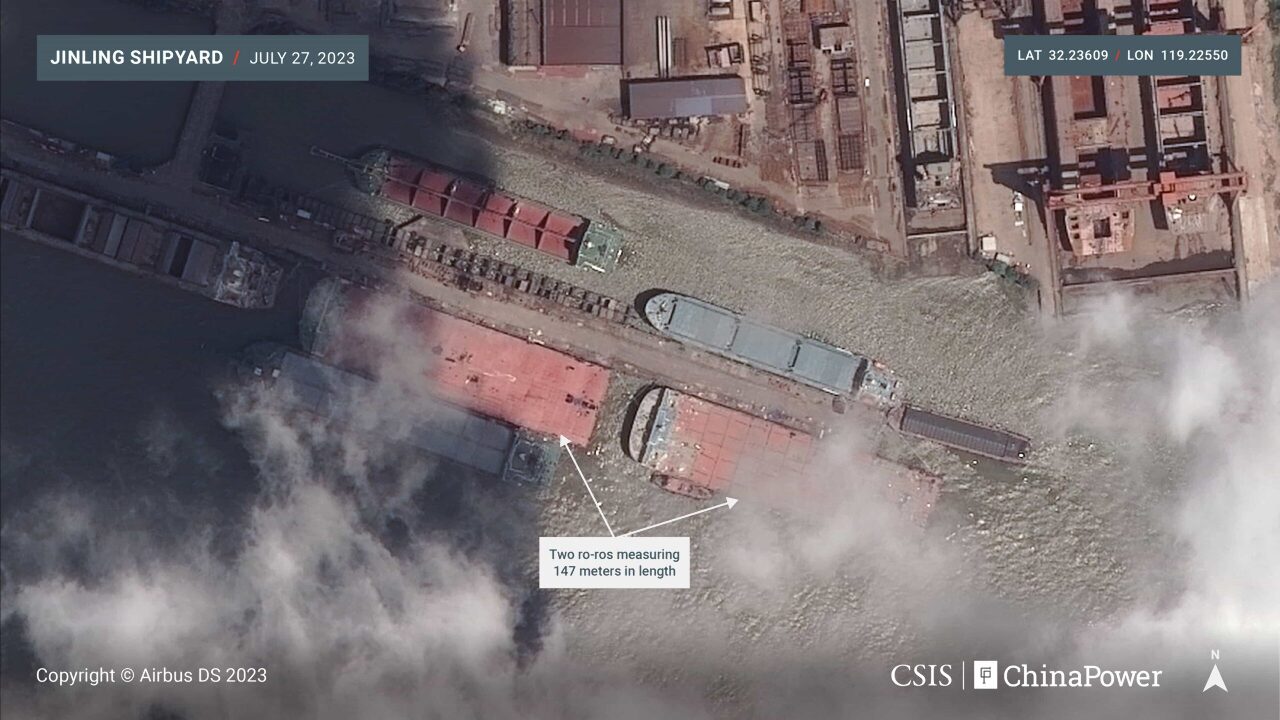 美媒：中國狂造「滾裝船」可用於攻台