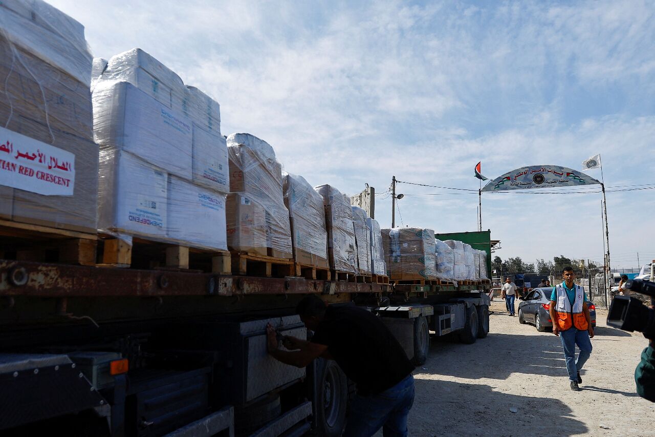 人道援助卡車抵加薩南部 缺燃料恐致傷病者陷危險