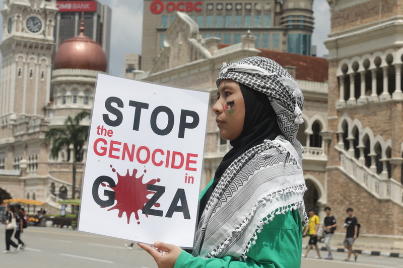 馬來西亞民間團體集會 聲援還巴勒斯坦自由