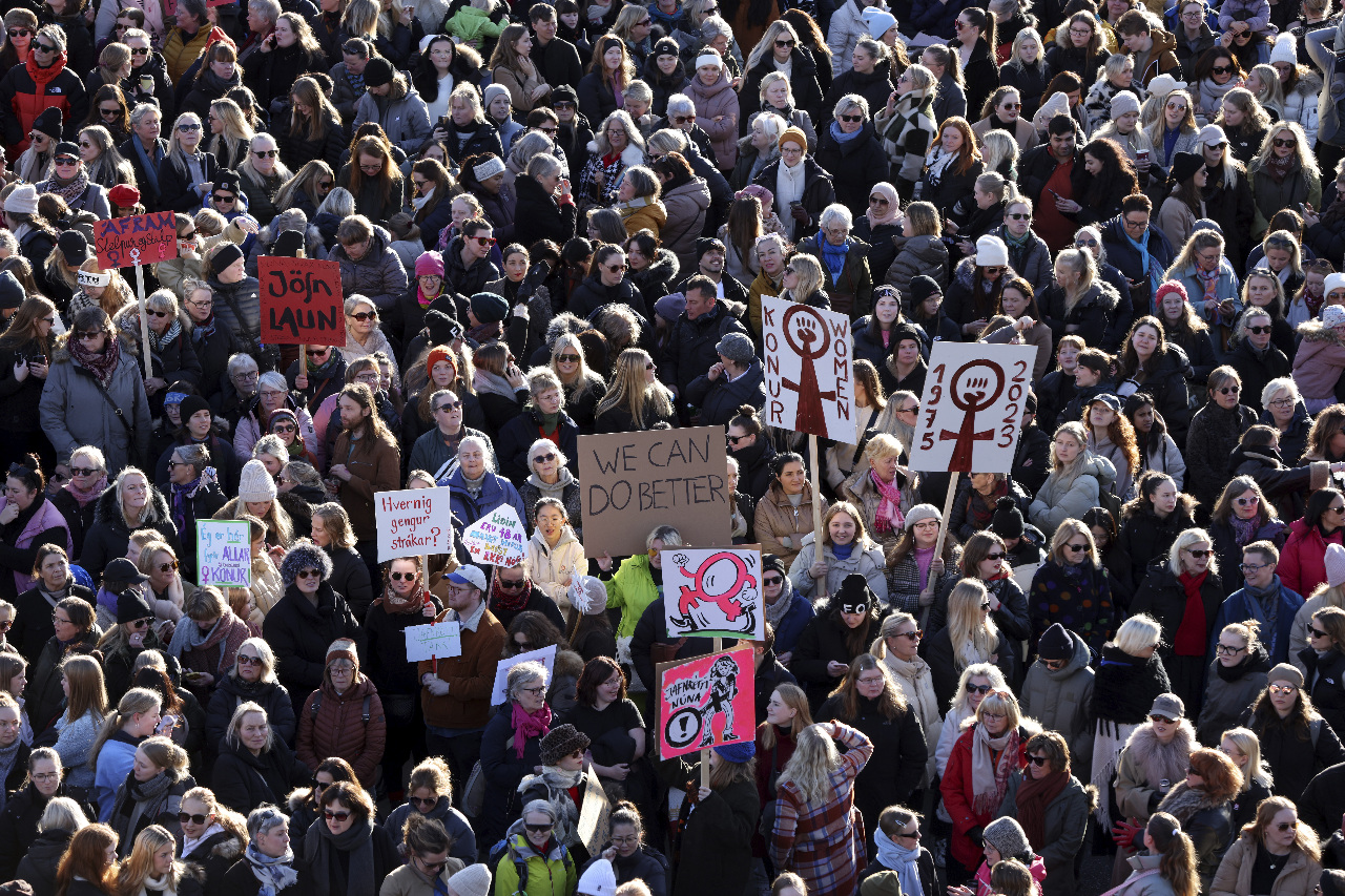 性別平等領先全球 冰島女性罷工爭完全平等