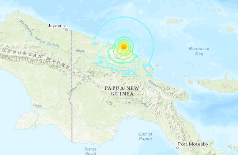 巴布亞紐幾內亞發生規模6.5強震 無海嘯威脅