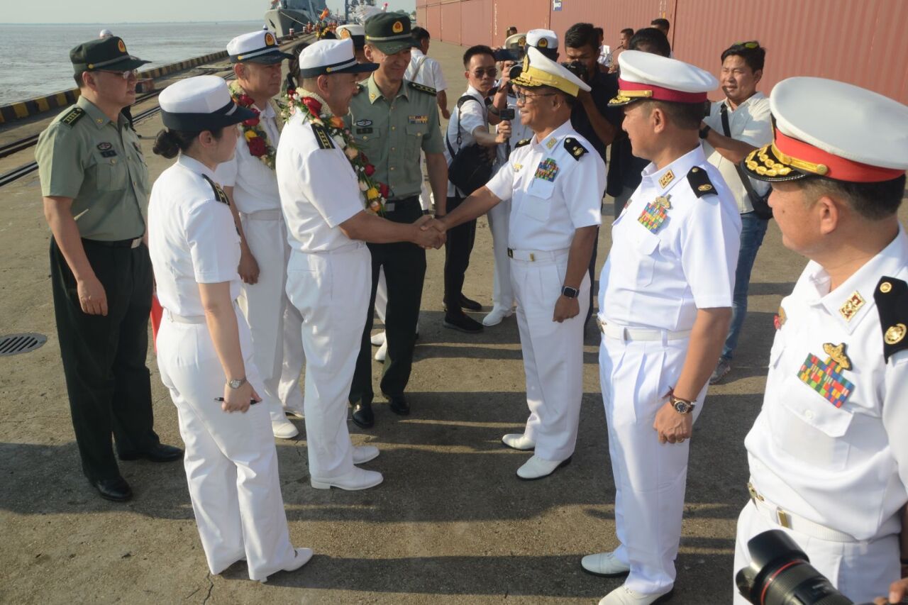 中國3艘軍艦抵緬甸 兩國將聯合海軍演習