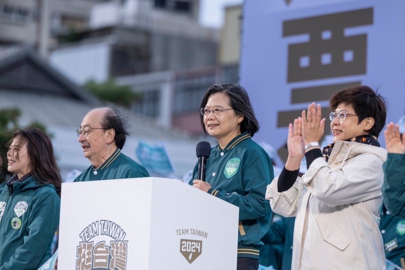 蔡總統籲支持賴蕭配  讓台灣續走對的路