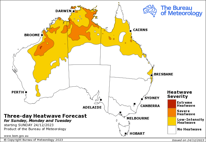 澳洲大部分地區熱浪來襲 升高叢林火災風險