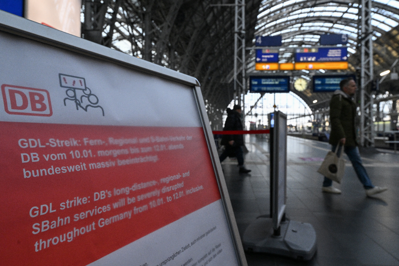 德國火車司機罷工3天 鐵路交通幾乎停擺