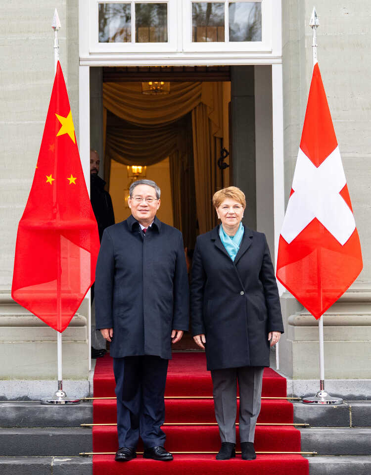 李強會見瑞士總統 同意深化合作