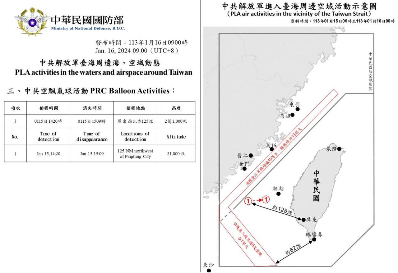 國防部台海共軍動態圖改版 增起飛基地與對台距離