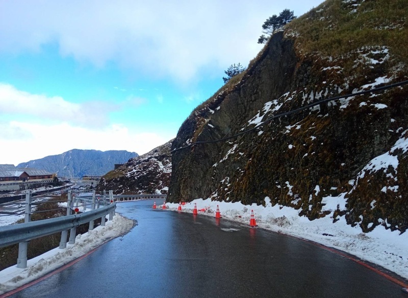 路面可能結冰 合歡山翠峰至大禹嶺預警性封閉