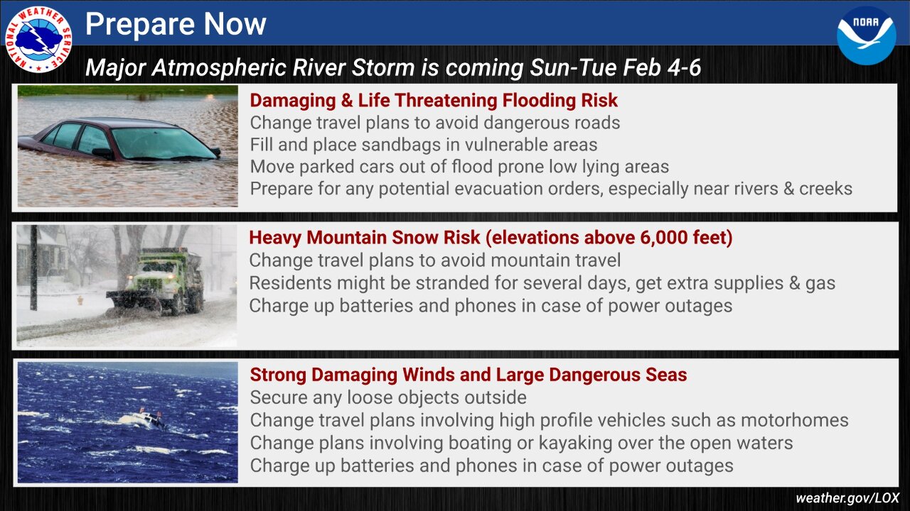 更強烈風暴將襲擊加州 可能引發致命洪水