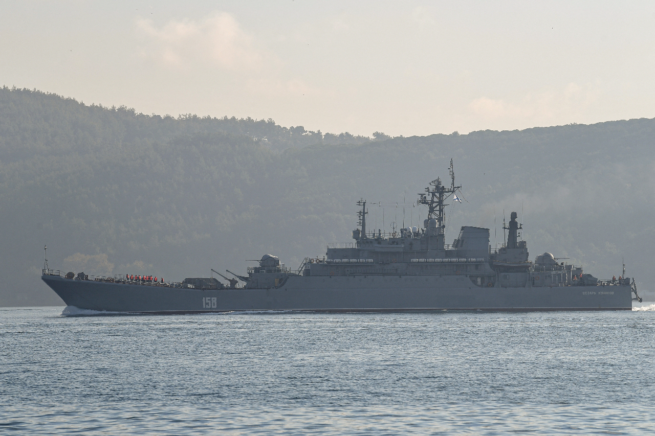 烏克蘭軍方：在黑海摧毀一艘俄國大型登陸艦