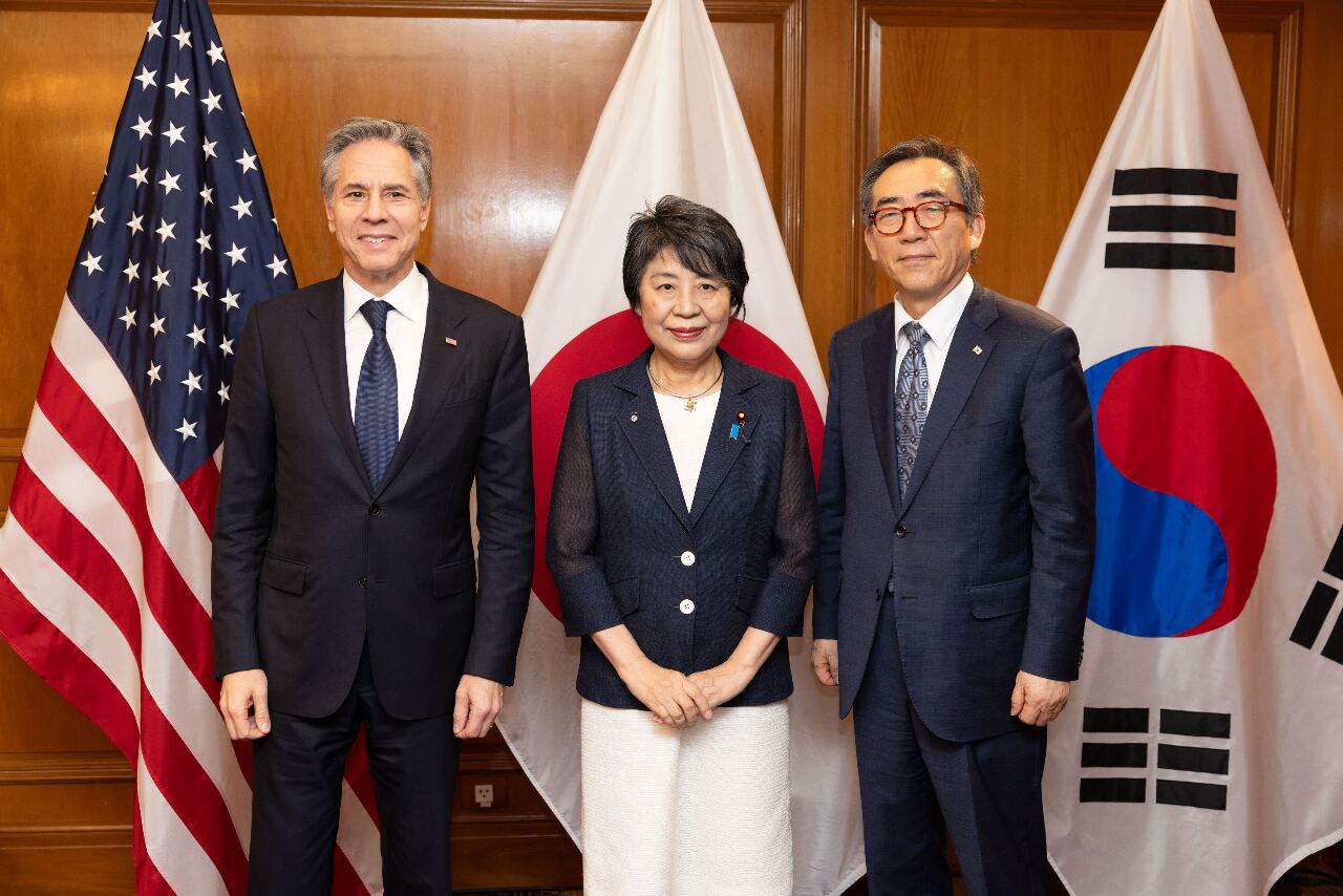 美日韓外長會晤 商談維持台海和平穩定努力