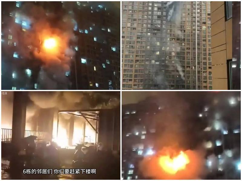 南京雨花台區火災15死44傷 電動車存放處起火引致