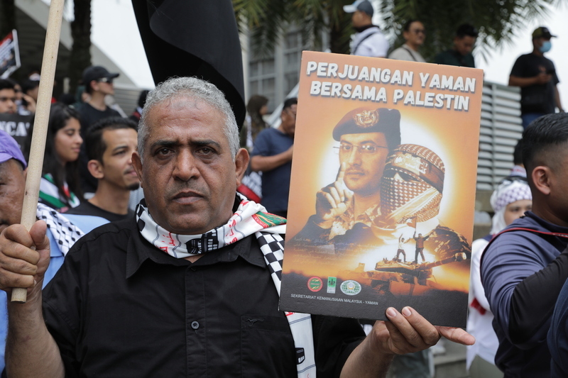 馬來西亞社運團體再上街頭 逾千人聲援巴勒斯坦