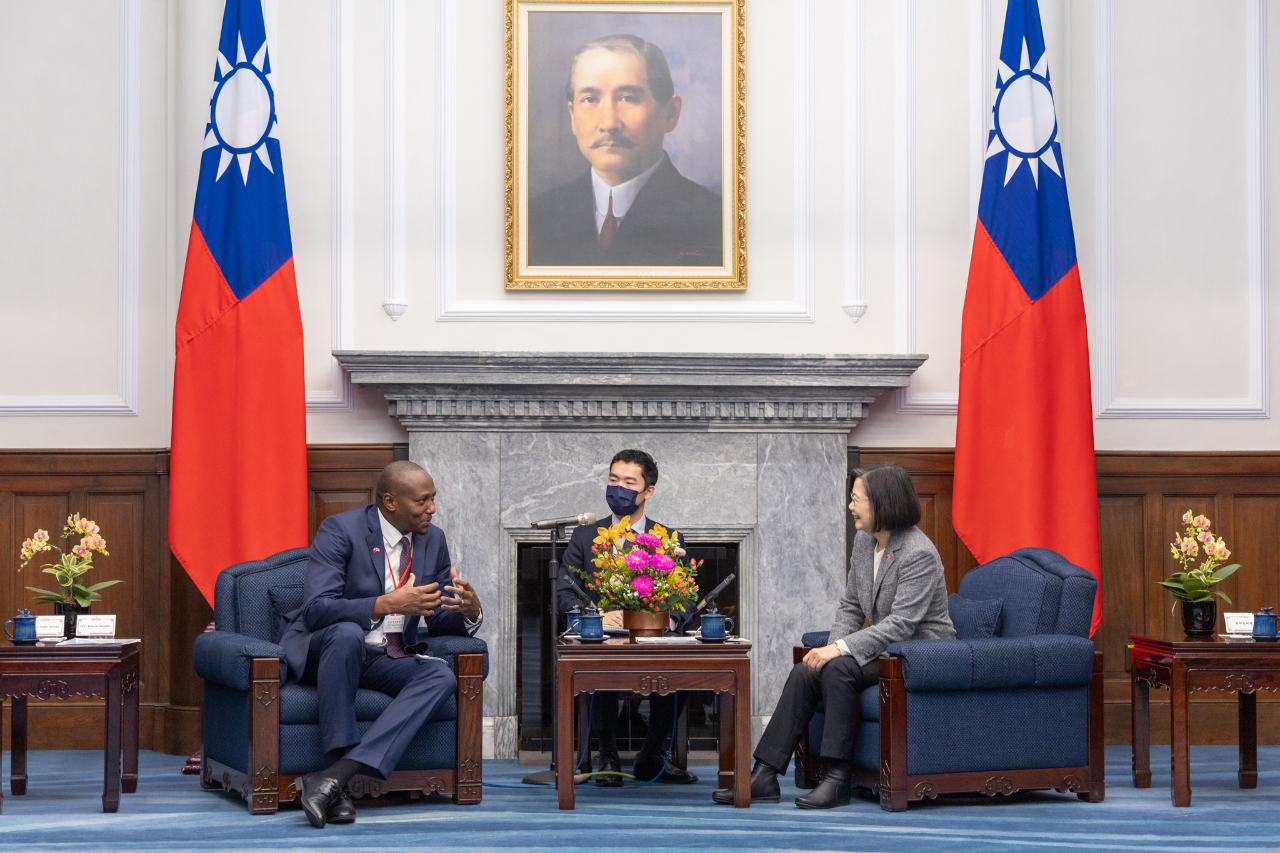 接見史瓦帝尼總理 總統感謝史國支持台灣國際參與