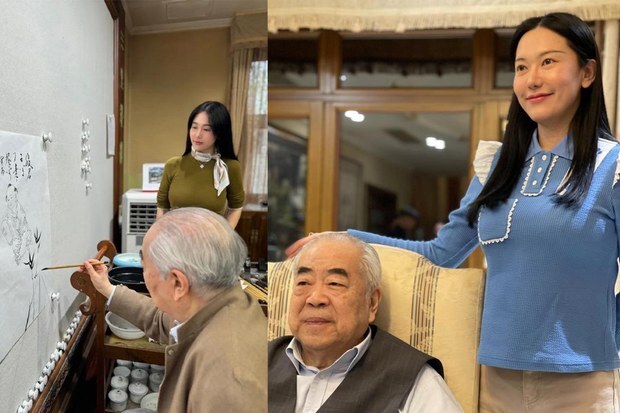 中國86歲書畫家范曾四婚娶小50歲妻 自稱是「藝林佳話」
