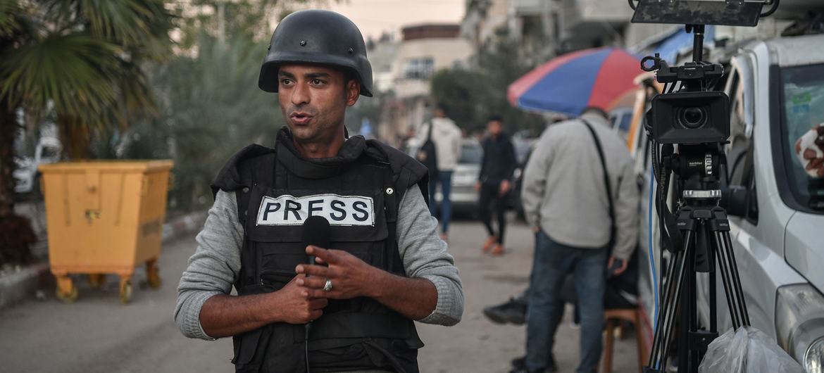 聯合國教科文組織頒新聞自由獎 向巴勒斯坦記者致敬