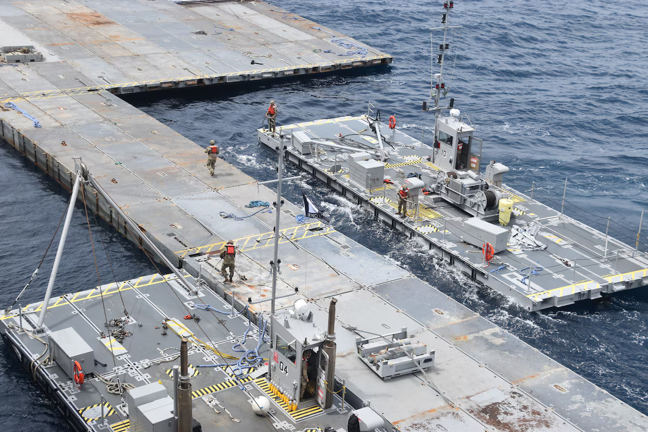 美國國防部：美軍完成加薩人道援助碼頭興建