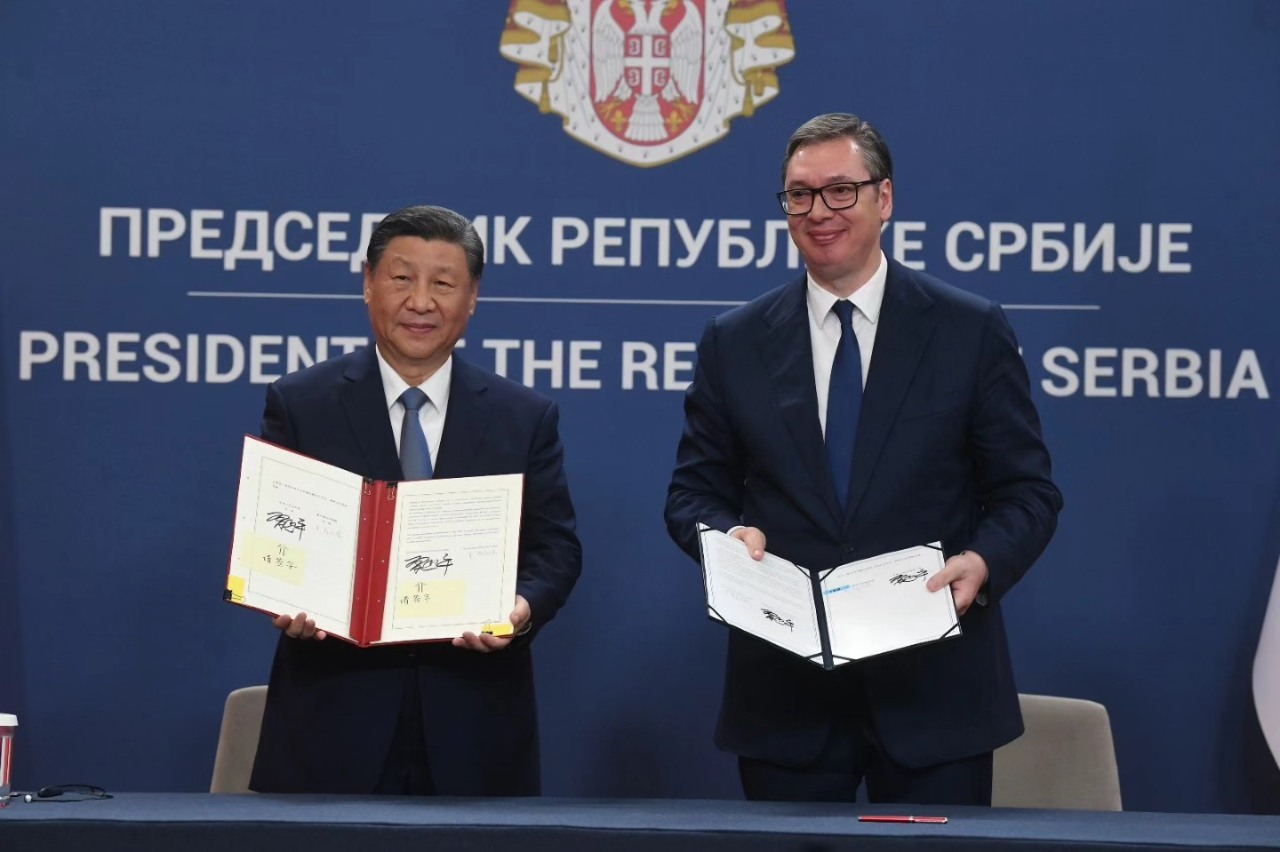 習近平簽署提升塞爾維亞夥伴關係 自貿協定7月生效