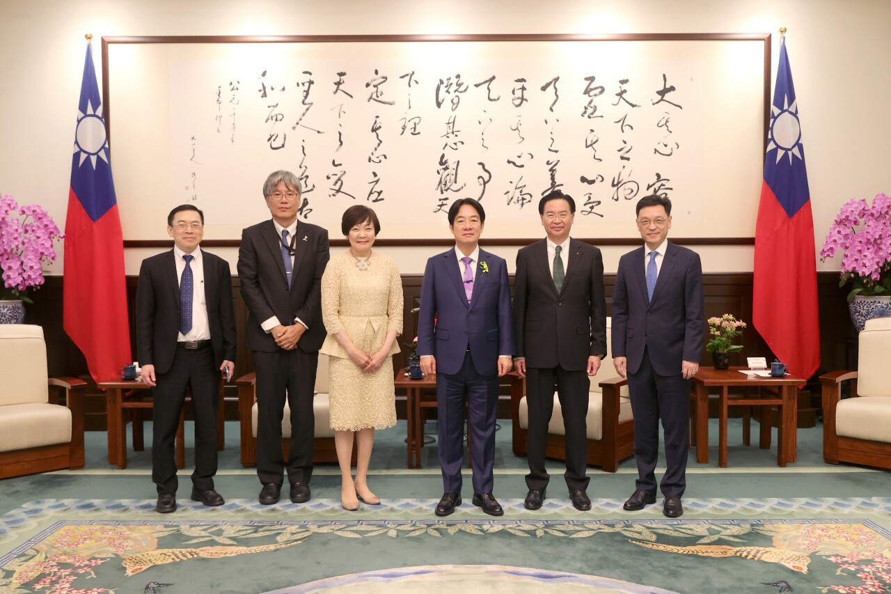 賴總統接見日本訪團 盼與日美合作實現自由開放的印太願景